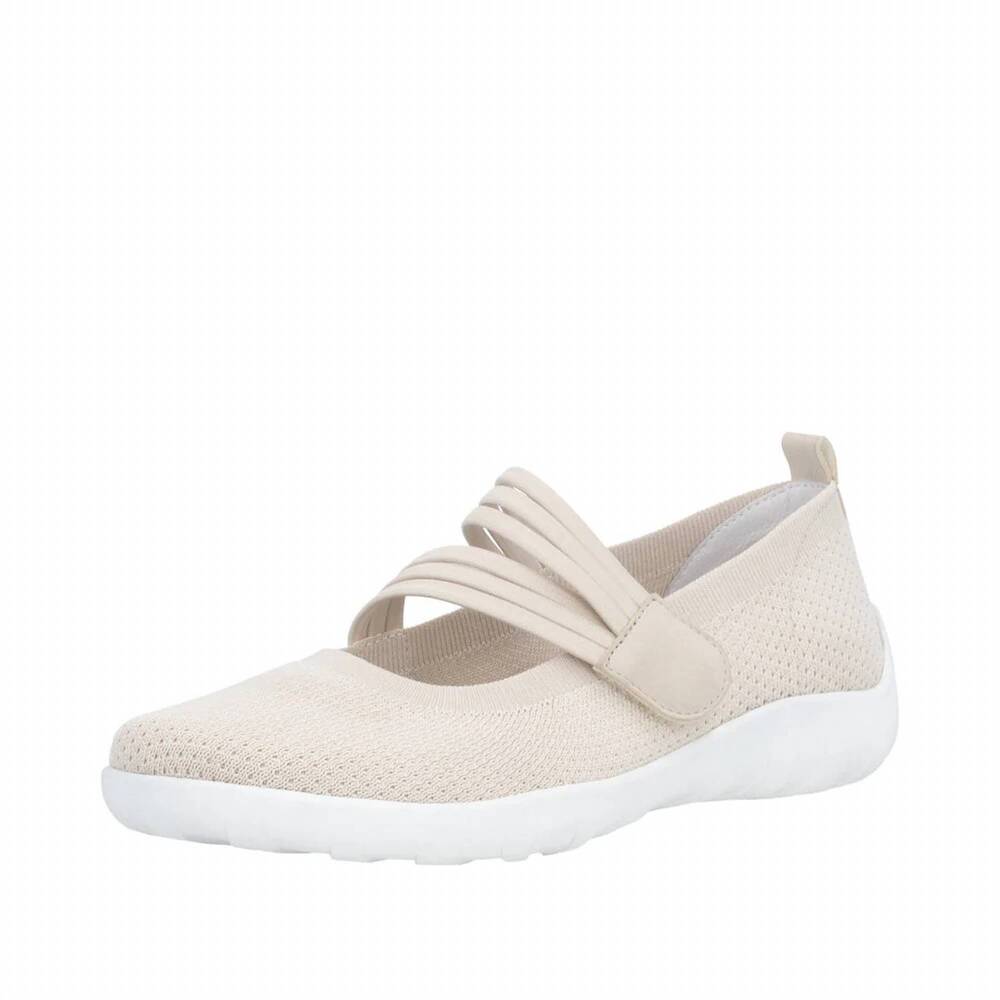 NEW REMONTE women's liv r3519 mary jane shoes in beige